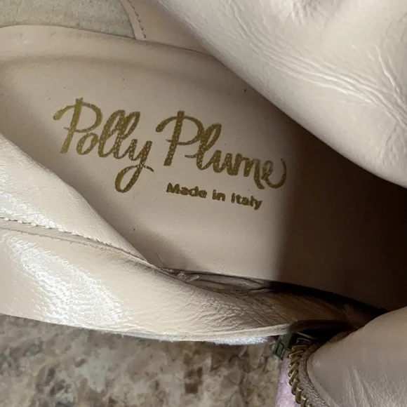 Polly Plume Pink Velvet Block Heel Boots - Picture 7 of 10